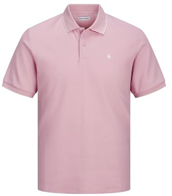 JACK & JONES Jjeaustin Polo SS Noos, Nectar Rose-Détails : Play, XS Hommes