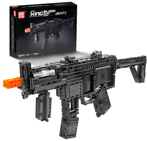 Mould King 14001 Waffenbaustein, DIY-Bauspielzeugset mit Motor, 783-teiliges Waffenbauset mit Schießfunktion für Militärfans und Sammlerstück