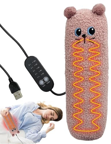 PhnkjGh Cute Heating Pad - Comfortable Small Heating Pad Plug in Heating Pad | Heating Pad Plushie USB Heating Pad with Timer for Back Neck Shoulder