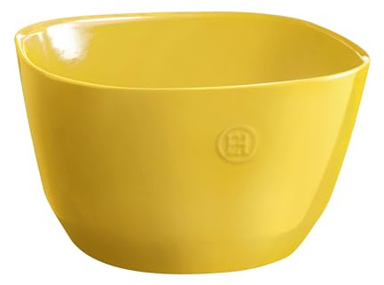 Emile Henry Grand Saladier Céramique, 5,5L, Jaune Provence