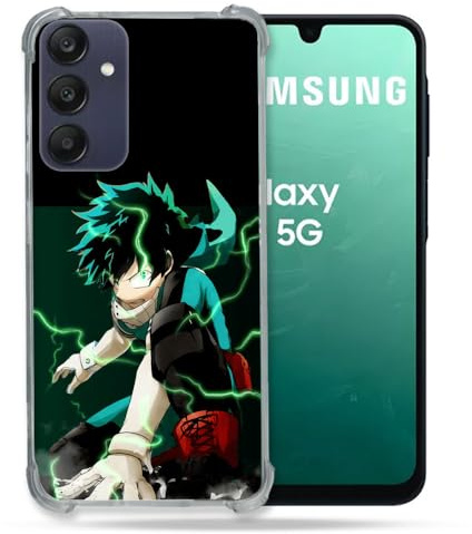 Cokitec Verstärkte Schutzhülle für Samsung Galaxy A16 5G Manga My Hero Academia Deku