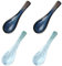 4 Pcs Soup Spoon, Chinese Soup Spoons Asian Soup Spoon Set Blue Ceramic, Japanese Style Ramen Spoons, Blue Ceramic Spoons Retro Porcelain Spoon Asian Tableware for Rice Wonton Pho Soup Dumplings