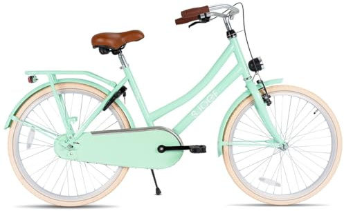 SJOEF City Kinderfahrrad 26 Zoll | Ab 10-14 Jahren | Kinder Fahrrad für Mädchen/Jugend | EN4210 geprüft | V-Brake & Rücktrittbremse | Reflektoren & Schloss