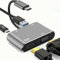 USB C to HDMI VGA Adapter, 4 In 1 USB C Hub with 4K HDMI/VGA/PD 100W/USB 3.0, VGA to USB Type-C Adapter for MacBook Pro/Air,For Android, Dell, HP, Chrome, Pixel, Sony