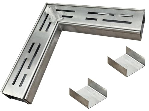 SXSJMY Raccordo Angolare Retto 90° per Grondaia 5 cm con 2 Connettori Inclusi