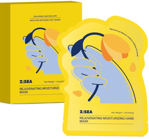 Z:SEA Repairing Hand Masks Moisturizing Gloves for Dry Cracked Hand, 5 Pack
