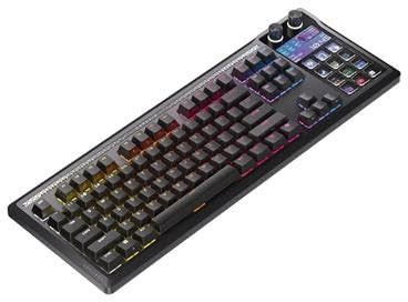 CORSAIR GALLEON 100 SD RGB Mechanical Wired Gaming Keyboard – QWERTY UK, Elgato Stream Deck-Integrated, Pre-Lubed MLX Pulse Thocky Hotswappable PBT Double-Shot Switches, FlashTap SOCD, 8,000Hz – Black