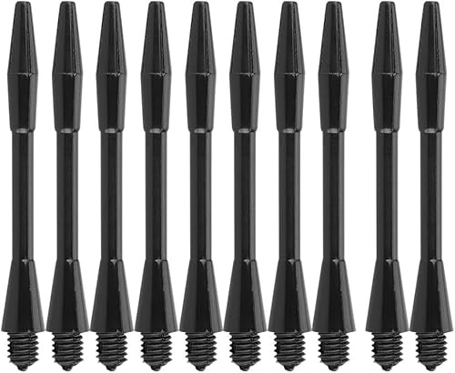 Tyenaza 100 Pezzi Punte Freccette Plastica, Aste per Freccette PP Nylon Leggera, Facile da Fai da Te Migliore, per Gli Appassionati di Freccette Nero