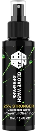 Obbsen Goalkeeper Glove Glue Grip Spray, 100ml Grip Spray, 100ml Glove Wash & Prepare, MSDS Certified, for Enhanced Latex Grip in Training & Matches