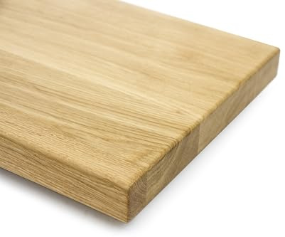 Treppenstufe Eiche Massiv 40 mm – Premium astfrei – Maßzuschnitt nach unten inklusive – Geölt oder Lackiert (900x350x40 mm)
