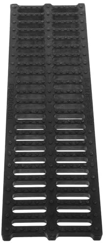 ASAKKURA Kunststoff Ablaufgitter 150x500x20mm Begehbare Grabenabdeckung für Außenbereich Garage und Küche Hochbelastbar Schmutzabweisend Leicht zu Reinigen