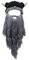 Metyou Perücke, Bartmütze, handgefertigt, gestrickt, warm, Wintermütze, Skimütze, für Damen und Herren Gr. Einheitsgröße, CNJ-gray