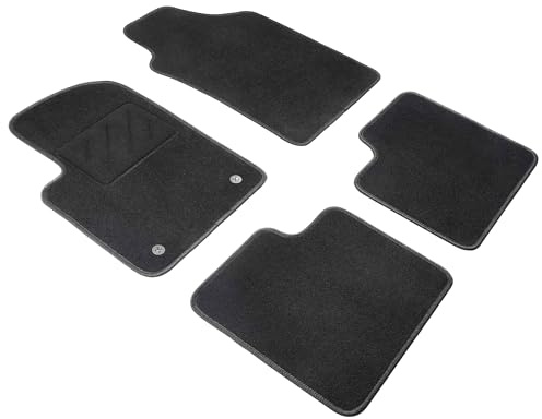 WALSER Comfort Auto Teppiche für FIAT 500, 500C, 100% passgenaue Auto Fußmatten Made in Europe, Fußmatte Auto, Autoteppich Auto, Fussmatten Auto