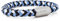 Akitsune Portus Bracelet Corde Voile | Boucle magntique Bracelet Femme Ancre Homme Maritime - Argent Mat - Bleu-Blanc 21cm