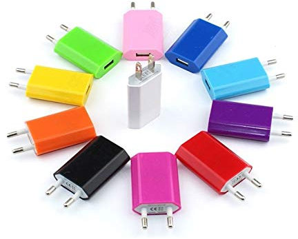 Adaptateur USB Prise Murale pour Samsung Galaxy Note 8 Secteur 1 Port Courant AC Chargeur Blanc (5V-1A) Universel (Blanc)