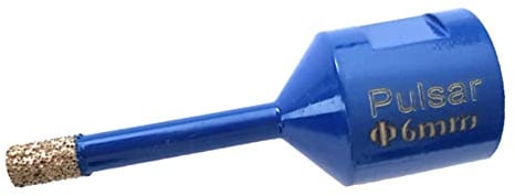Pulsar M14 (Angle Grinder) High Performance 6mm Diamond Tile Dry Drill Bit for Porcelain Ceramics and Natural Stone