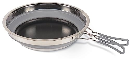 Faltbare Pfanne - Leichtgewichtspfanne - Campingpfanne 24cm Kampa CW0123 grau