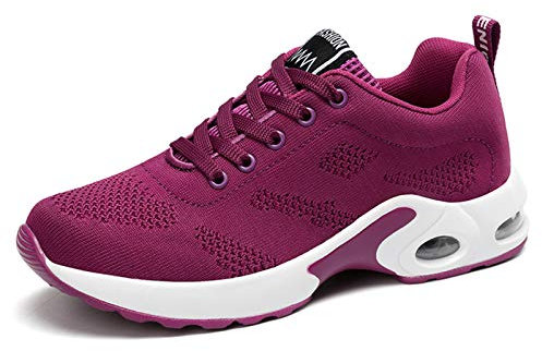 Chaussure de Course Femme Outdoor Mode Sport Sneakers Fille Basket Walking Running Shoes Compétition Entraînement Violet 42 EU