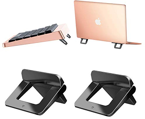 Tendak Laptop Stand, Invisible Notebook Stand Mini Laptop Ständer, Portable Table Laptop Holder Mount Kompatibel mit Allen Laptops Tablets Apple MacBook,Lenovo,HP,Acer,Notebook und Tastatur (2 Stück)