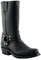 Grinders Renegade Hi Stivali Unisex di Pelle Nera Stile Motociclista Cowboy 10