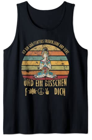 Ich Bin Größtenteils Frieden Liebe Und Licht Yoga Geschenk Tank Top