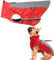 Lidylinashop Regenjacke Hund Wasserdicht Rot X-Small