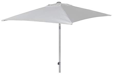 Jan Kurtz, Elba, Sonnenschirm, rund, hellgrau, Ø 250cm, Aluminium, Parasol, Umbrella