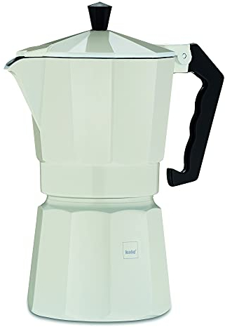 kela 10552 Espressokocher für 9 Tassen, Aluminium, 450 ml Fassungsvermögen, Italia, Beige