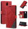Cover per Huawei Maimang 6 ,Custodia in Pelle Custodia per Huawei Nova 2i ,Custodia in Pelle Custodia per Huawei Mate 10 Lite RNE-L01 RNE-L03 RNE-L21 RNE-LX1 RNE-L23 RNE-LX3 Custodia Cover Case Red