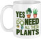 Babimarkeebei Funny Standard Plants Lover Gifts for Women Mom Plant Gifts Plant Addict Coffee Mug for Crazy Plant Lady Men Plant Themed Gift for Christmas Birthday All I Need is Plants Cup