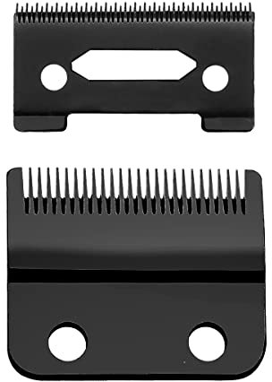 VRMETA Lames de rechange professionnelles pour tondeuse Wahl 5-Star Senior Magic Clip - Compatible avec 8148, 8504, 1919, 2241, 2240, 8591 (noir)