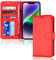 TECHGEAR iPhone 14 Leather Wallet Case, Flip Protective Case Cover with Wallet Card Holder, Stand and Wrist Strap - Red PU Leather with Magnetic Closure for iPhone 14 6.1