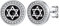 Clou d'oreilles Etoile de David Noir Argent Strass Blanc Petit Boucles Oreille Femme 925 Homme Cadeau Amulette de Protection Petit Ami Bijoux Enfant Fille Garcon
