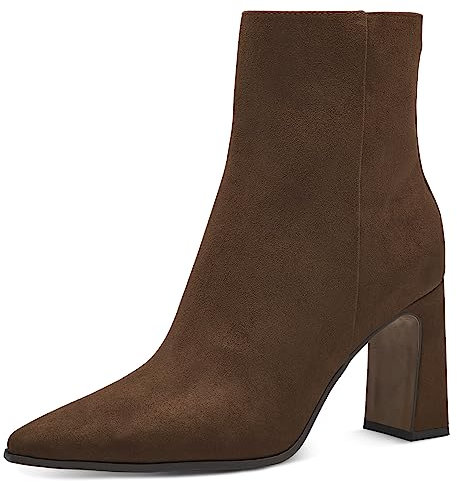 MARCO TOZZI Stivaletti a Punta Donna con Tacco Eleganti, Cognac, 41 EU