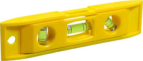 Toollab 3 Way Spirit Level 15cm (6) Length with Magneti and Hanging Point, Ideal for DIY, Construcion, Motorhome Levelling, Offers Horizontal, Vertical and 45 Degree Measuring.