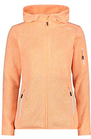 CMP Damen Zip Hoodie Jacke, Sunrise-Bianco, 38