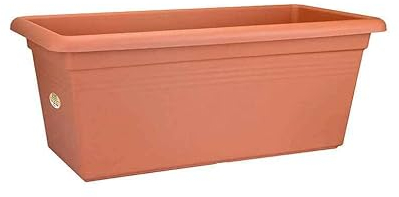elho Blumentopf Green Basics Garden rechteckig braun - Außentopf
