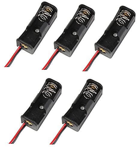Clip 23A 5 pièces 12V support/A23 boîtier de Batterie Noir Chargeur de Batterie Vapoter (Black, One Size)