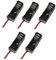 Clip 23A 5 pièces 12V support/A23 boîtier de Batterie Noir Chargeur de Batterie Vapoter (Black, One Size)
