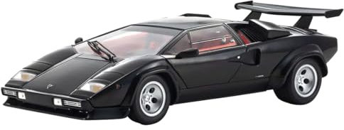 Kyosho Lambo LP 5000 Quattrovalvole schwarz mit roter Innenausstattung 1/18 Druckguss Modellauto 08320BK