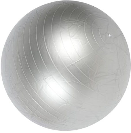 Gymnastikball, 29,5 Zoll Grauer Gymnastikball, Dicker, Rutschfester Fitnessball mit Schnellpumpe, 330,7 Pfund Kapazität für Ausgeglichene Schwangerschaft