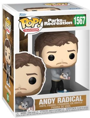 Funko Pop! TV: P&R 15th – Andy Radical - Parks and Recreation - Figura de Vinilo Coleccionable - Idea de Regalo- Mercancia Oficial - Juguetes para Niños y Adultos - TV Fans