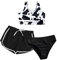 Kobilee Bikini Kinder Mädchen Schwarz Weiß 3 Teilig Brazilian Style Bikinis Mit Bein Rot Blau Badeanzüge Sport 134 Badeanzug Set 10-11 Jahre Bikini Push Up Kinder 128 Sportbikini Bunt