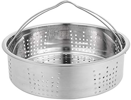 ANSNOW 1 Pezzo Porta Lattine Doppi Manici Pentola a Vapore per Verdure Tamale Pentola a Vapore Inserto per Uova Fornello per Grigliare Griglia per Verdure Pentola a Vapore Cestello per Cottura a Vap