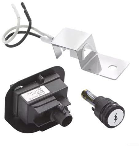 HOgardenME Elektronische Zünder Kit für Weber Q1200 Q2200 64868, Ersatz Zündsatz mit vorderen Brennerknöpfen Grill Anzünder für Weber-grill Gasgrill Ersatzteile