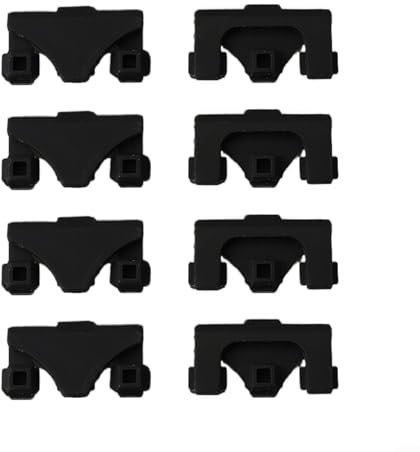 Besttoolifes Air Fryer Replacement Grill Pan Fits Most Air Fryers, Air Fryer Rack Replacement Parts Accessories Grill Plate Crisper Plate Tray, Non-Stick(8 Packs/1 Set Air Fryer Bumpers)