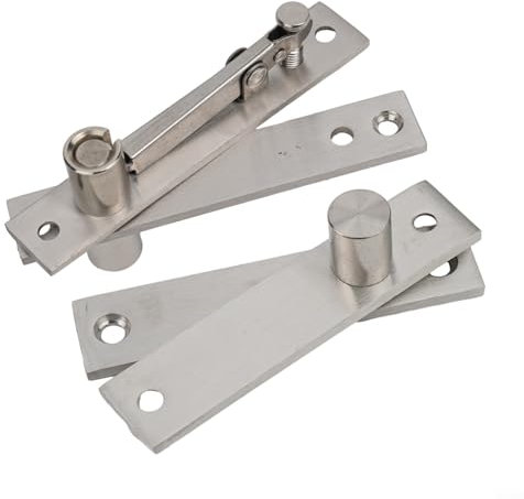 YUANGANG Türscharnier aus Edelstahl, geheimes Türscharnier mit Schraube, Türscharnier, Drehscharnier für geheime Türen, verstellbarer Abstand für Schwingtüren, Küchentürschränke