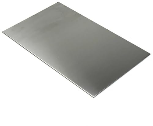 Placa cuadrada de acero inoxidable 316 de 2 mm, 50 x 50, 100 x 100, 150 x 150, 200 x 200, 250 x 250, 300 x 300, 400 x 300 mm, placa pulida, 1 pieza(100x50x2mm)