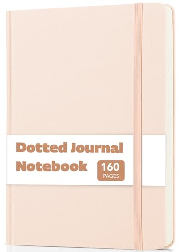 Mr. Pen- Dotted Journal Notebook, A5 Medium Size (5.7x8.4), 160 Pages (80 Sheets), Fabric Hardcover, 100 GSM Thick Paper, Bullet Dotted Journal for Planning, Tracking