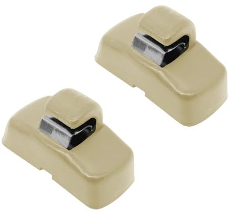 Visera Solar 2 Piezas de Soporte de Gancho para Parasol Delantero de Coche para Skoda para Fabia 6Y para Octavia para A4 para A5 1U 1Z para Superb B5 3U Visera Parasol Interior(Beige)